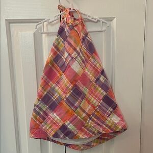 2T Janie and Jack Plaid Halter Dress